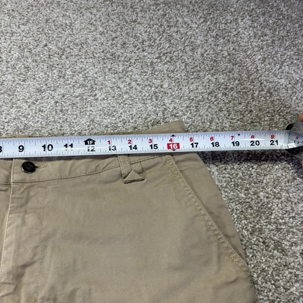 Tentree Mens 34 Beige Organic Cotton Stretch Chino Casual Summer Shorts 9 Inseam